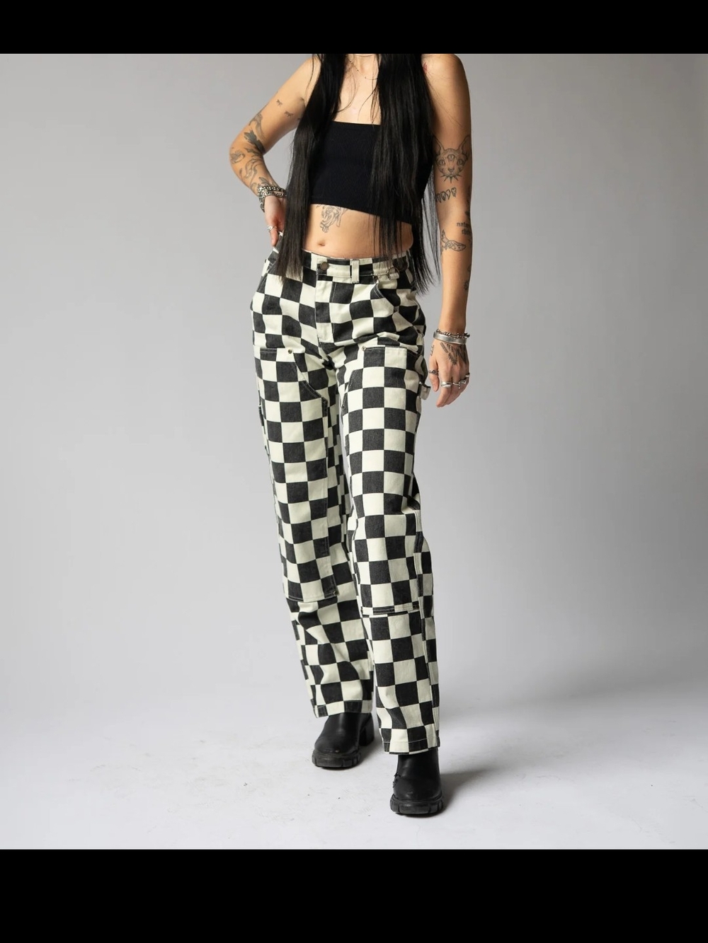 Gravedigger Carpenter Pants- checkered